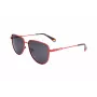 POLAROID PLD6196SX0Z3 Gafas de sol cuadradas unisex - Montura negra lentes polarizadas grises 56mm