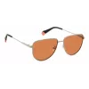 Gafas de sol cuadradas unisex Polaroid PLD6196SX2M8F - Montura Havana, lentes polarizadas TAC marrones, 56mm
