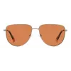 Gafas de sol cuadradas unisex Polaroid PLD6196SX2M8F - Montura Havana, lentes polarizadas TAC marrones, 56mm