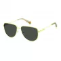 Polaroid PLD6196SX4ANF Gafas de sol unisex - Montura cuadrada negra con lentes polarizadas grises TAC 56/18/145 mm