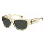 Gafas de sol cuadradas unisex Polaroid PLD6197/S MC40G - Lentes grises polarizadas, montura negra