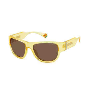 Gafas de sol POLAROID PLD6197S40G unisex polarizadas - montura negra, lente gris 55mm
