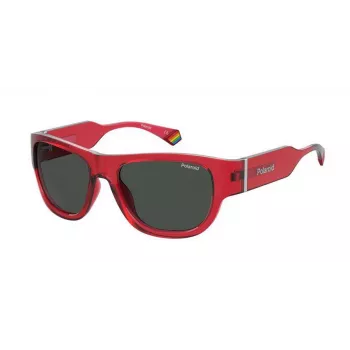 Gafas de sol unisex POLAROID PLD6197SMCC9A - Montura negra, lentes grises polarizadas 55/17/130 mm