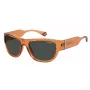 Gafas de sol rectangulares unisex Polaroid PLD6197SMCL7Q - Havana/marrón - Polarizadas UV400