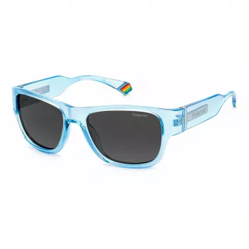 Gafas de sol cuadradas unisex POLAROID PLD6197SMCMVU Havana - Lentes marrones polarizadas