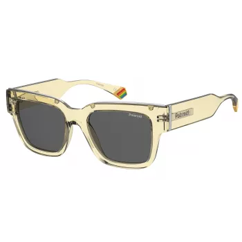 Gafas de sol rectangulares unisex POLAROID PLD6198SXMC40 - Havana/marrón - 52/18/140 mm