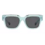 POLAROID PLD6198SXMVUF Gafas de sol cuadradas unisex - Montura negra lentes polarizadas grises 52mm