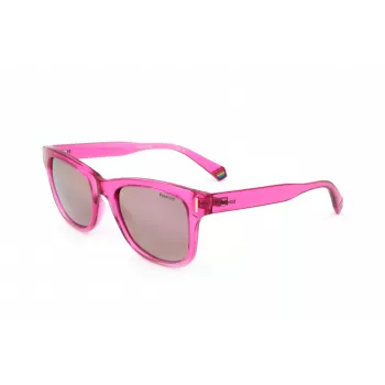 Polaroid PLD6206SMU1 Gafas de sol unisex - Montura negra, lentes grises polarizadas, 51 mm