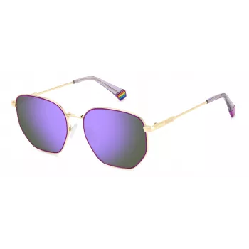 Gafas de sol unisex Polaroid PLD6214SXS9E - Montura habana/marrón, lentes polarizadas marrones, 56 mm