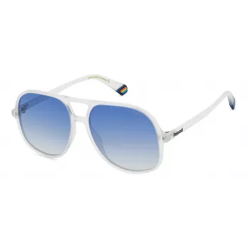 Gafas de sol rectangulares unisex POLAROID PLD6217S2M4 - Montura negra, lentes grises 57 mm