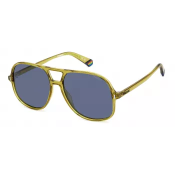 POLAROID PLD6217S40G Unisex Gafas de sol - Montura negra, lentes grises polarizadas, 57 mm