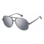 Gafas de sol unisex POLAROID PLD6217SRIW - montura negra, lentes grises polarizadas, 57 mm
