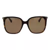 Polaroid PLD6218S56086 Gafas de sol aviador de mujer Havana marrón polarizadas 56mm