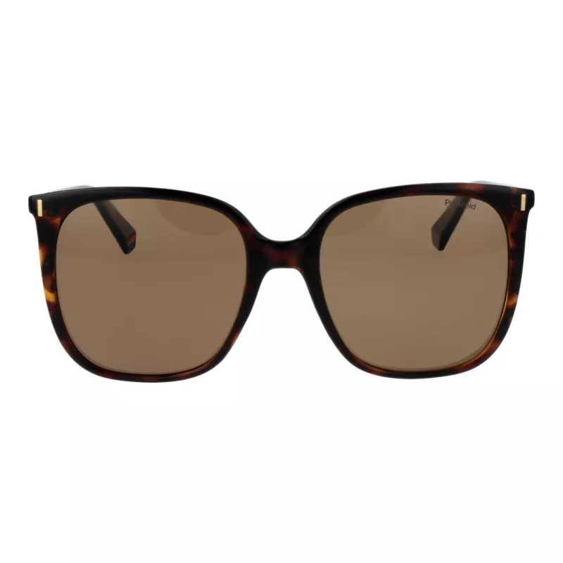 Polaroid PLD6218S56086 Gafas de sol aviador de mujer Havana marrón polarizadas 56mm