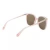 Gafas de sol cuadradas de mujer Polaroid PLD6218S5635J - montura de acetato Havana marrón con lentes polarizadas marrones - 56 mm