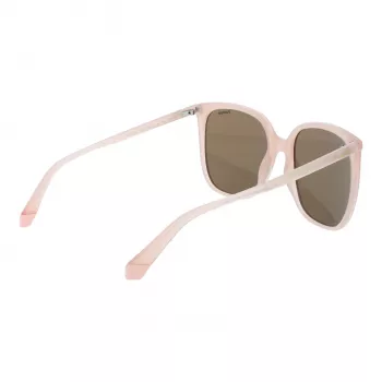 Gafas de sol cuadradas de mujer Polaroid PLD6218S5635J - montura de acetato Havana marrón con lentes polarizadas marrones - 56 mm