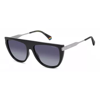 Polaroid PLD6221SX807 Gafas de sol de mujer, montura de acetato Havana, lentes polarizadas marrones, 57 mm