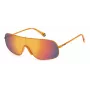 POLAROID PLD6222SL7Q Gafas de sol unisex - Montura Havana, lentes polarizadas verdes, 57 mm