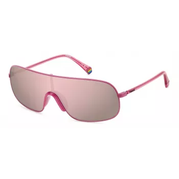 Gafas de sol unisex POLAROID PLD6222SMU1 - montura cuadrada polarizada negro/gris