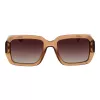 POLAROID PLD6223SX5409 Gafas de sol rectangulares unisex - Montura negra, lentes polarizadas grises, 54 mm