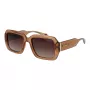 POLAROID PLD6223SX5409 Gafas de sol rectangulares unisex - Montura negra, lentes polarizadas grises, 54 mm