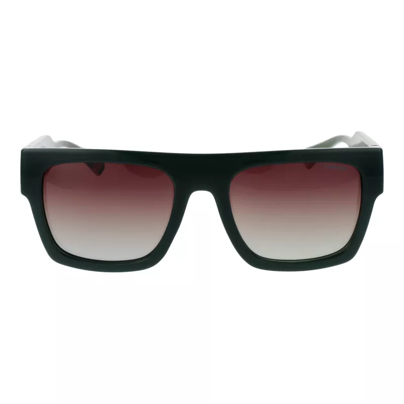 Polaroid PLD6224SX541E Gafas de sol rectangulares unisex - lentes grises, montura negra/gris