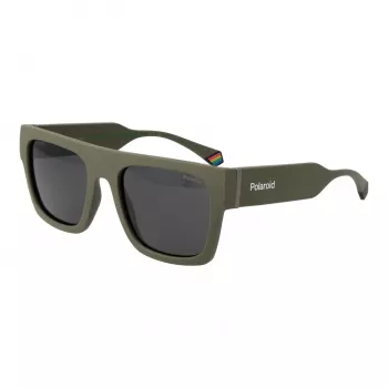 Gafas de sol unisex POLAROID PLD6224SX543Y rectangulares habana verde 54 mm