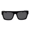 POLAROID PLD6224SX5480 Gafas de sol rectangulares unisex - Montura negra, lentes polarizadas grises, 54 mm
