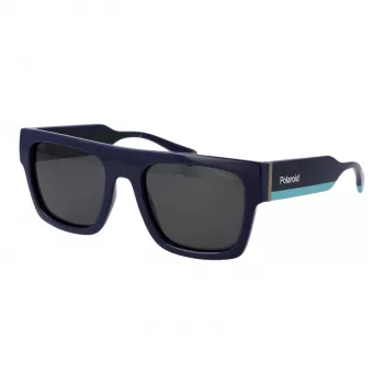 Gafas de sol unisex Polaroid PLD6224SX54PJ - montura negra, lentes grises polarizadas, 54 mm