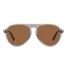 Polaroid PLD6225SKB7 Gafas de sol rectangulares polarizadas de hombre - Montura negra lentes grises