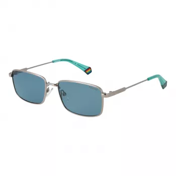 Gafas de sol unisex Polaroid PLD6227SX566L montura cuadrada Havana lente verde polarizada 56mm