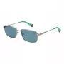Gafas de sol unisex Polaroid PLD6227SX566L montura cuadrada Havana lente verde polarizada 56mm
