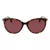 POLAROID PLD6231S55086 Gafas de sol para mujer estilo ojo de gato - Montura Havana, lentes marrones polarizadas, UV400
