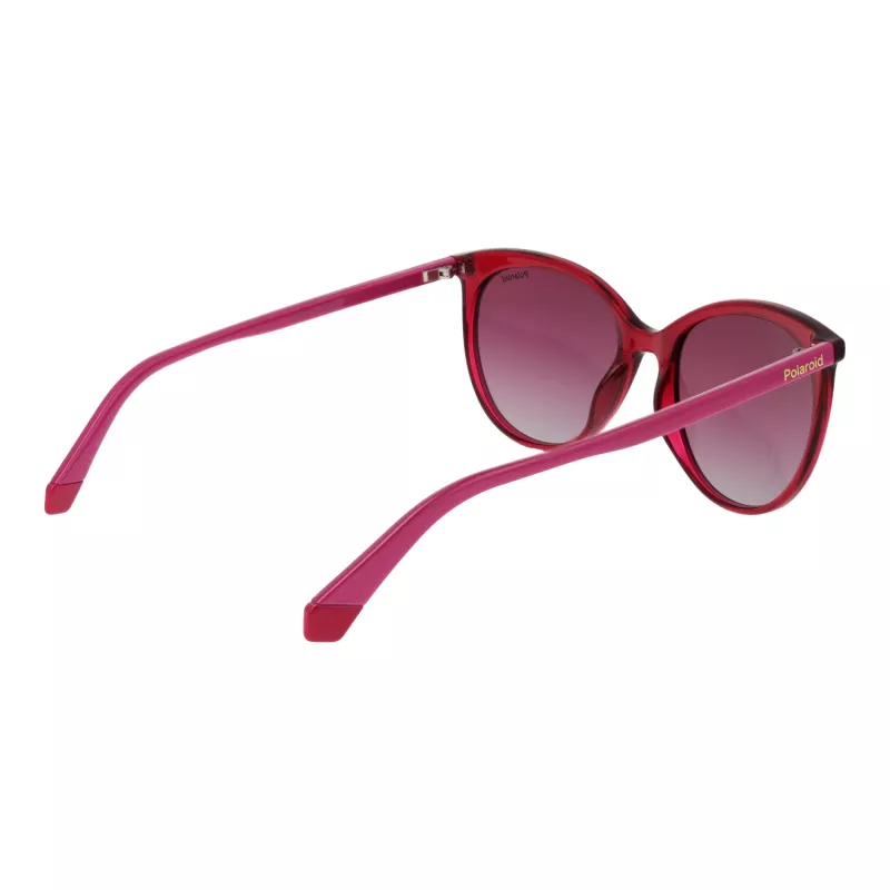 POLAROID PLD6231S55QHO Gafas de sol cuadradas polarizadas de mujer - Montura Havana, lentes marrones, 55 mm