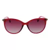 POLAROID PLD6231S55QHO Gafas de sol cuadradas polarizadas de mujer - Montura Havana, lentes marrones, 55 mm