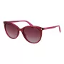 POLAROID PLD6231S55QHO Gafas de sol cuadradas polarizadas de mujer - Montura Havana, lentes marrones, 55 mm