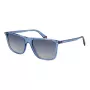 Polaroid PLD6232S55PJP Gafas de sol rectangulares para hombre - Montura negra lentes polarizadas grises 55/17/140 mm