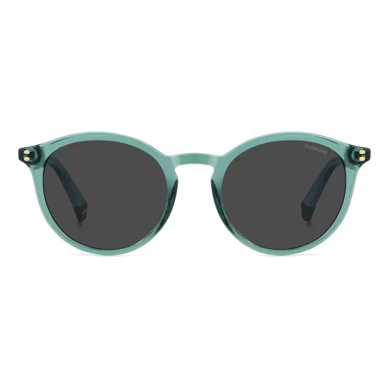 Polaroid PLD6233S1ED Gafas de sol unisex - Montura negra, lentes polarizadas grises