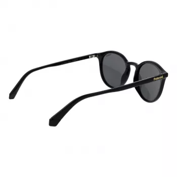 Gafas de sol unisex POLAROID PLD6233S51807 cuadradas - Montura negra lente polarizada gris 51 mm