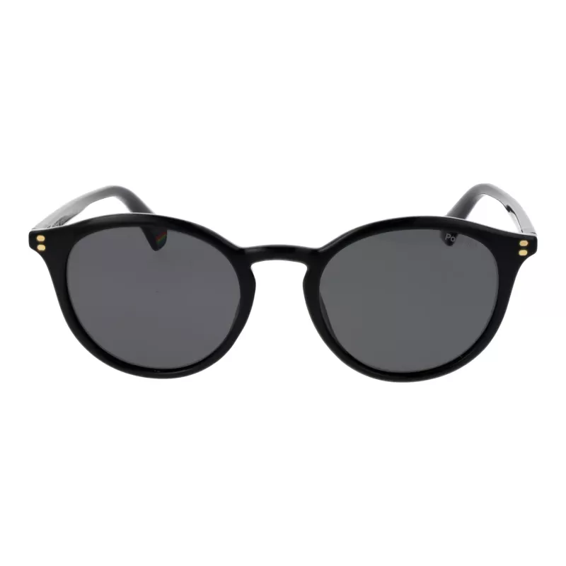 Gafas de sol unisex POLAROID PLD6233S51807 cuadradas - Montura negra lente polarizada gris 51 mm