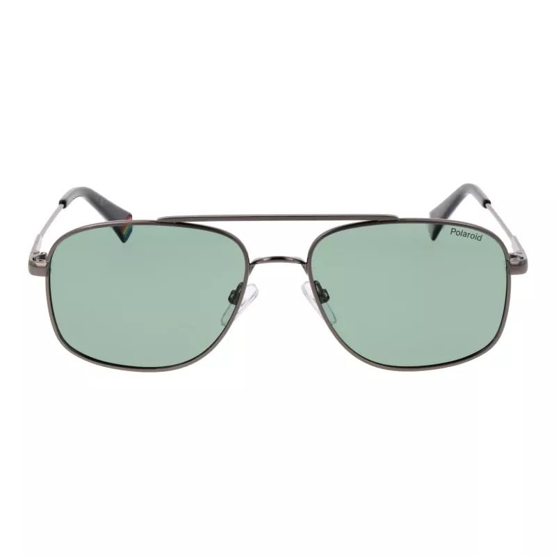 POLAROID PLD6235SX56AS Gafas de sol cuadradas polarizadas hombre - Negro mate/Gris