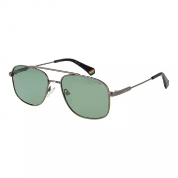 POLAROID PLD6235SX56AS Gafas de sol cuadradas polarizadas hombre - Negro mate/Gris