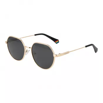 Polaroid PLD6236SX54RH Gafas de sol rectangulares unisex - montura havana lentes marrones 54 mm