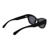 POLAROID PLD6237SX5280 Gafas de sol polarizadas de mujer - montura negra, lentes grises, 52 mm
