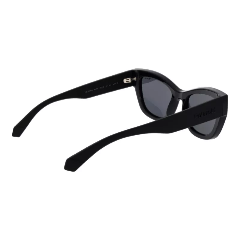 POLAROID PLD6237SX5280 Gafas de sol polarizadas de mujer - montura negra, lentes grises, 52 mm