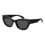 POLAROID PLD6237SX5280 Gafas de sol polarizadas de mujer - montura negra, lentes grises, 52 mm