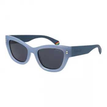 Polaroid PLD6237SX52MV Gafas de sol de mujer - montura negra, cristales polarizados grises, 52 mm