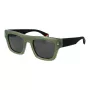 Polaroid PLD6238SX511E Gafas de sol de hombre rectangulares negro mate con lentes TAC grises polarizadas UV400