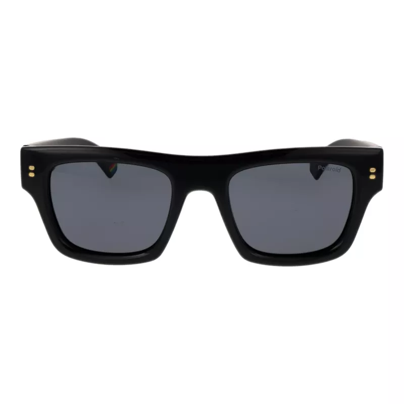 Polaroid PLD6238SX5180 Gafas de sol hombre, cuadradas Havana, lentes polarizadas marrones
