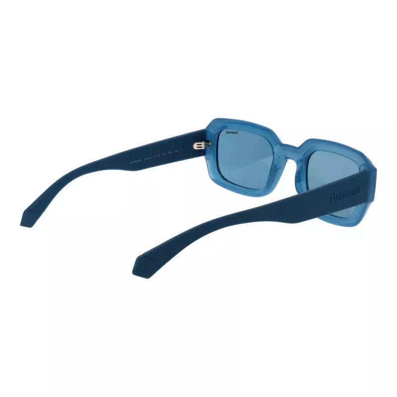 Polaroid PLD6239SX51MV Gafas de sol rectangulares unisex - Montura negra lentes grises 51 mm